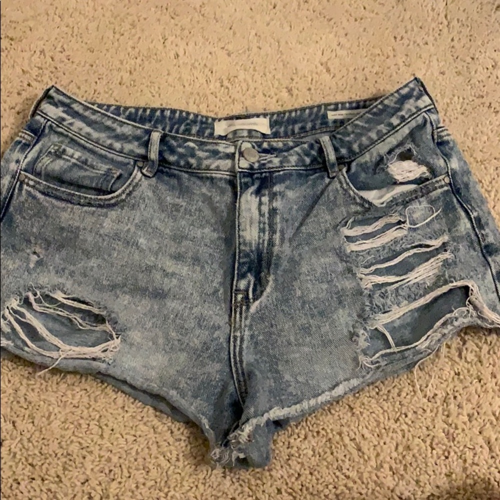 Ripped Jean Shorts